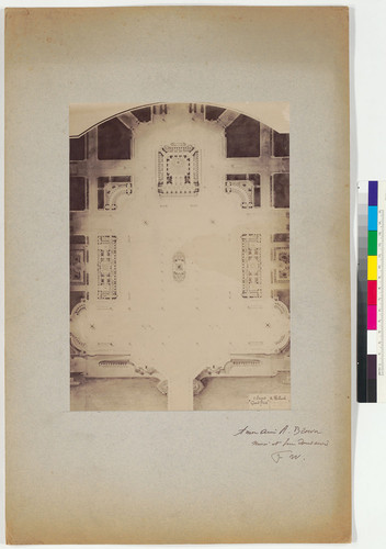 Photographic reproduction of an architectural drawing