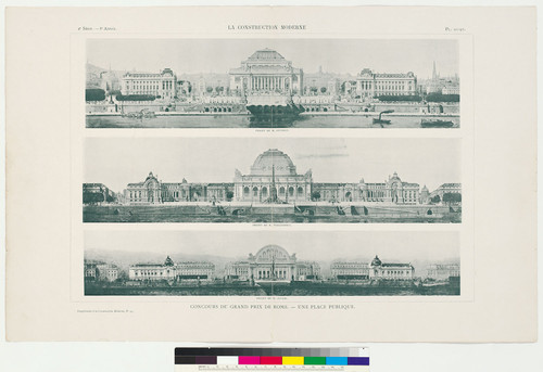 Concours du Grand Prix de Rome, Une Place Publique. (Le Construction Modern, plates 91-92)