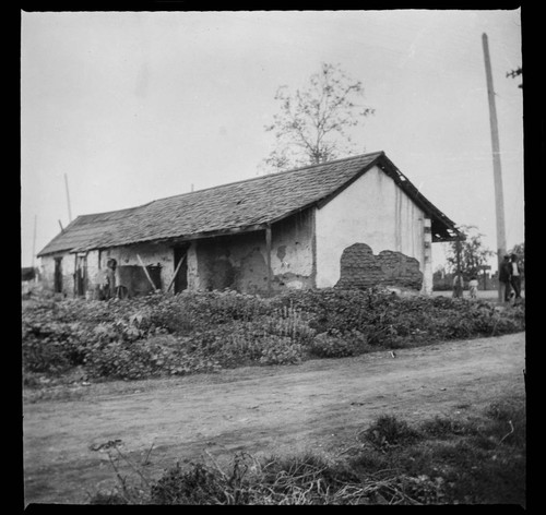 Old adobe home of F. P. F. Temple on Rancho La Merced