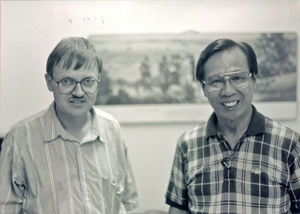 Missionary of DMS/DSM, Jens Christian Seeberg (left) and former Director of the Far East Broadc