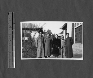 Five members of the Dean's Committee, Yenching University, Beijing, China, ca.1925