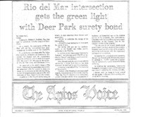 Rio del Mar intersection gets the green light with Deer Park surety bond