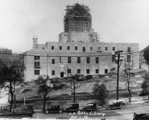 LAPL Central Library construction, view 77