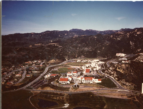 Aerial view of Malibu campus, 1979