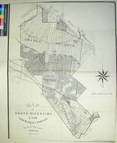 Map of South Riverside Land and Water Company, San Bernardino County, California / compiled by H.C. Kellogg, C.E
