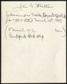 Perkins' notes on Fields, Osgood, & Company check to Whittier, dated 1912 March 5
