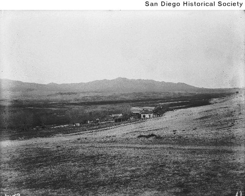 View of Warner's Ranch and the back of the ranch house