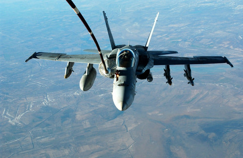 Image from us military fa-18 hornet