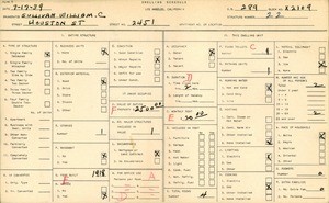 WPA household census for 2451 HOUSTON ST, Los Angeles