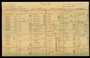 WPA household census for 1467 W TEMPLE ST, Los Angeles