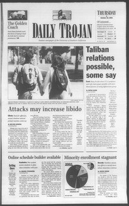 Daily Trojan, Vol. 144, No. 36, October 18, 2001