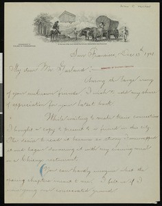 Arthur C. Henshaw, letter, 1921-12-13, to Hamlin Garland