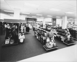 Children's clothing department at Sears, Santa Rosa, California, 1980