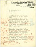 Copy of a Letter from Julia Morgan to William Randolph Hearst, April 14, 1924