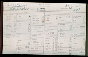 WPA household census for 607 W SUNSET BLVD, Los Angeles