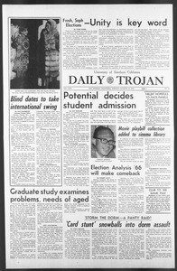 Daily Trojan, Vol. 58, No. 26, October 25, 1966
