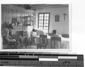 Maryknoll priests in their new home at Dongan, China, 1941