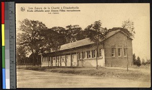Classroom building at the school for young European girls, Lubumbashi, Congo, ca.1920-1940