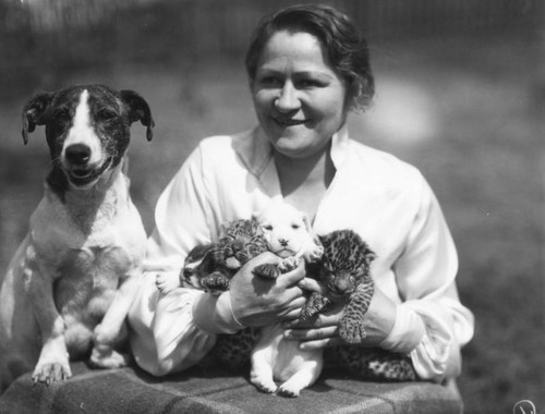 Olga Celeste, dog and kittens