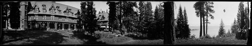 Tahoe Tavern and Lake Tahoe. 1910