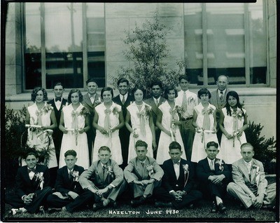 Stockton - Schools: Hazelton: Graduating students, June 1930