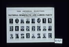 The general election. Some of the candidates of the National Democratic and Labour Party (The British Workers League)