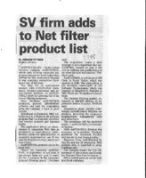 SV firm adds to Net filter prodcut list