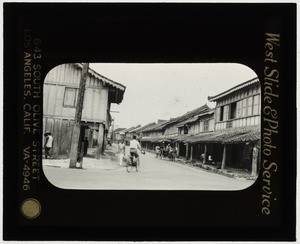 Oldest street in the Islands, Calle Colon, Cebu, Philippines, 1933