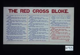 The Red Cross bloke (text of a poem by S.L.H.)