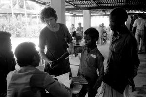 Danish Bangladesh Leprosy Mission/DBLM, 1989. From the Outpatient Clinic of Nilphamari Hospital