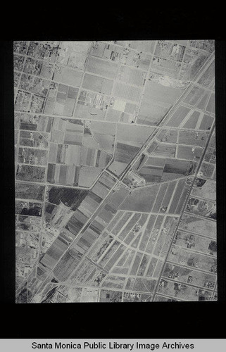 Aerial survey of the City of Santa Monica north to south (north on right side of the image) south of Ohio Avenue to Pico Blvd. (Job#C235-G7) flown in June 1928