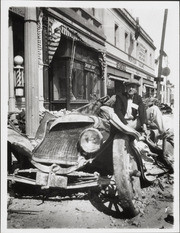 Santa Barbara 1925 Earthquake Damage - Crushed Car