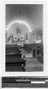 Interior of St. Ann's Church, Heeia, Hawaii, ca. 1925-1945