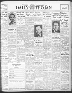 Daily Trojan, Vol. 28, No. 14, October 07, 1936