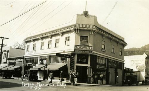 The first location of the Fairfax Branch of the Marin County Free Library was located on the second floor of the Alpine Building, circa 1927 [photograph]