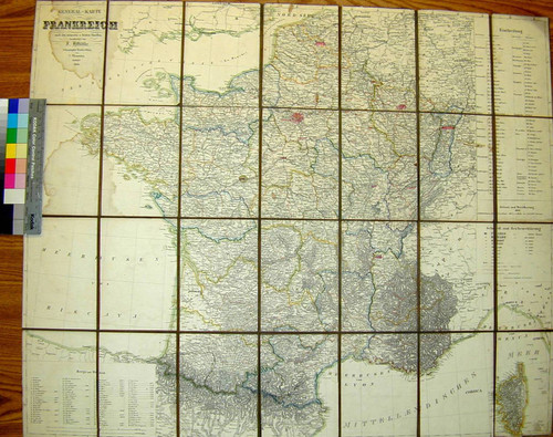 General-karte von Frankreich nach den neuesten u. besten quellen / Bearbeitet von F. Handtke