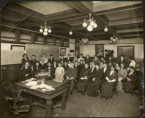 [Mr. Baker and staff of the newly organized Travelers Aid Society of California]