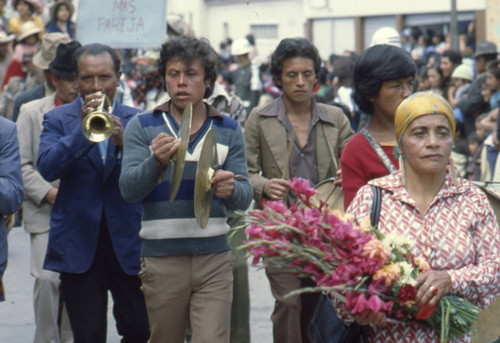 Procession at the Blacks and Whites Carnival, Nariño, Colombia, 1979