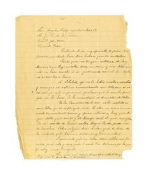 Letter from Miguel Venegas to Juan Venegas, August 7, 1927
