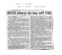 SCO plans to lay off 150