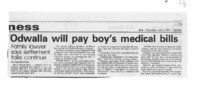 Odwalla will pay boy's medical bills