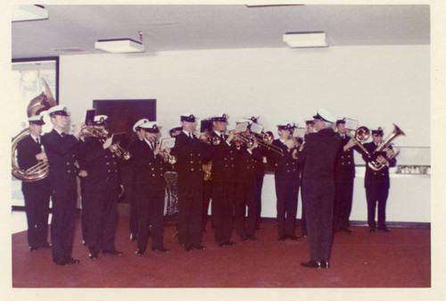 The Navy Band performing