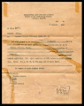 Orders from the Headquarters 24th Infantry Division, to Masako Adachi, September 9, 1947