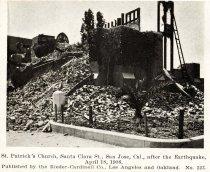 St. Patrick's Church, Santa Clara St., San Jose, Cal., after te Earthquake, April 18, 1906