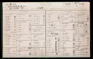 WPA household census for 1458 W 59TH PLACE, Los Angeles County