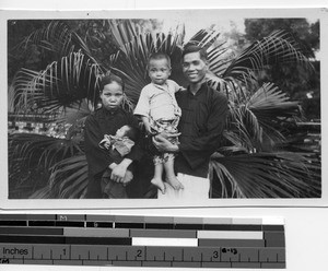 A Christian family at Luoding, China, 1935