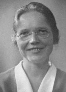 Missionary Alma Augusta Andrea Hansen. Sent by DMS to South India 1935. Language studies in Mad