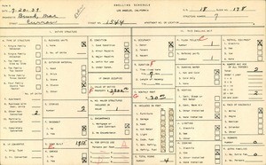 WPA household census for 1544 CURRAN STREET, Los Angeles