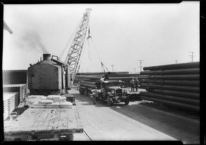 General Petroleum trucks at Republic Supply Co., Los Angeles, CA, 1929