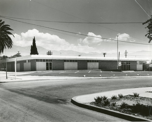 The newly constructed Banning Police Department on E. Hays Street in the 1960s
